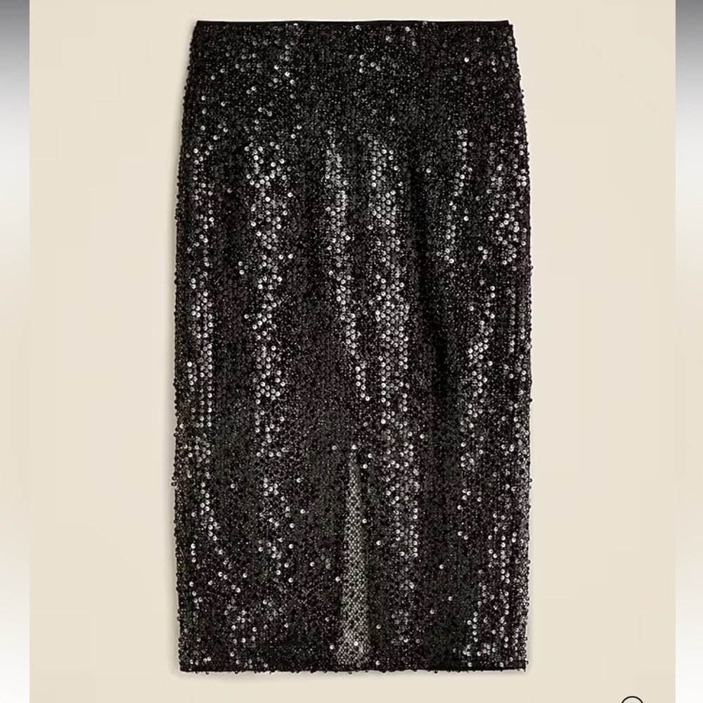 ✨ NWT J.Crew Collection sequin midi skirt